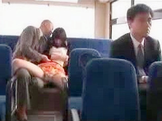 Sex Toy Playtime on Public Bus with Naughty Asian Girl and Dirty Old Man to Tokyo XXX